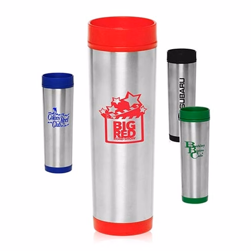 16 oz Slim Color Top Travel Mug