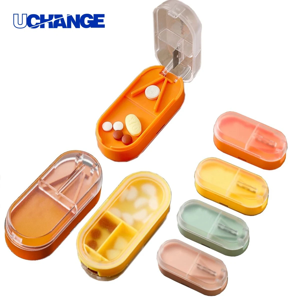 Health Pill Cutter with Storage Box Organizer 1