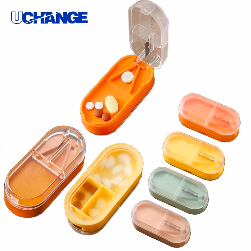 Health Pill Cutter with Storage Box Organizer