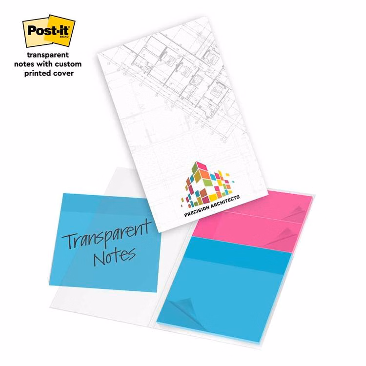 Post-it® Transparent Notes with Custom Printed Cover