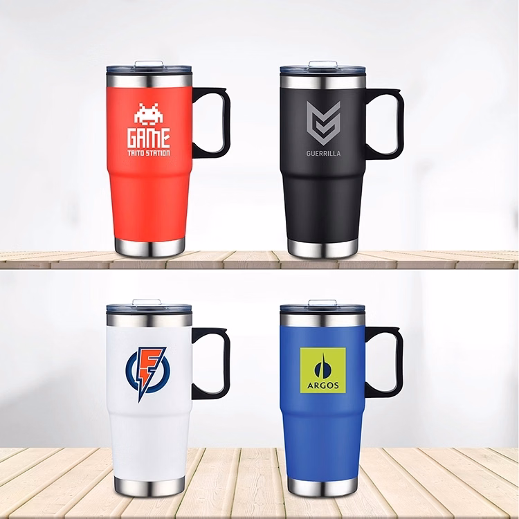 HOLSTON - 24 OZ S/S TRAVEL MUG WITH STAINLESS STEEL BOTTOM