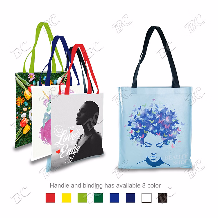 100 GSM PET Non-Woven Sublimated Promotional Tote Bag