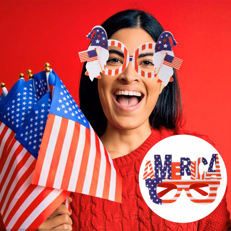 American Flag Decorative Eyeglass Frame-in stock