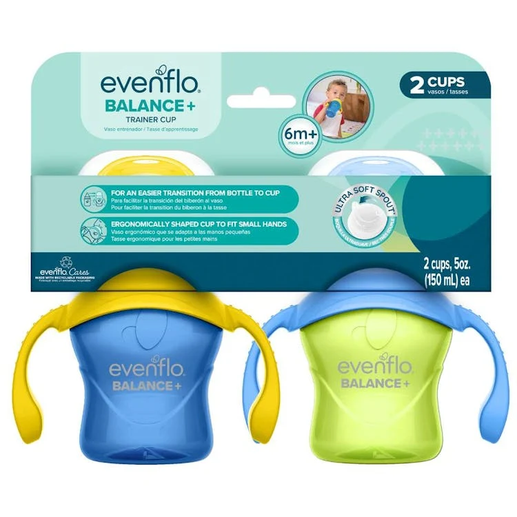 Evenflo Balance 2-Handled Trainer Sippy Cups 5oz - 2 Pack 1