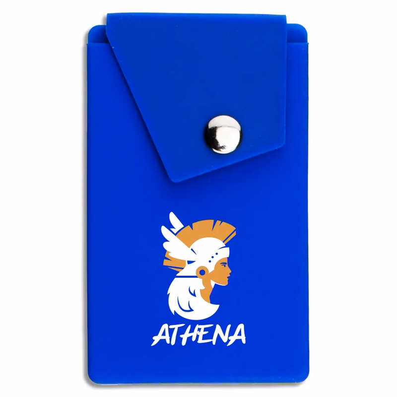 Silicone Phone Wallet with Button