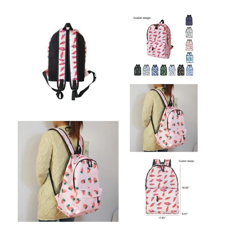 Water Resistant Classical Casual Cartoon Pupils Backpack 1