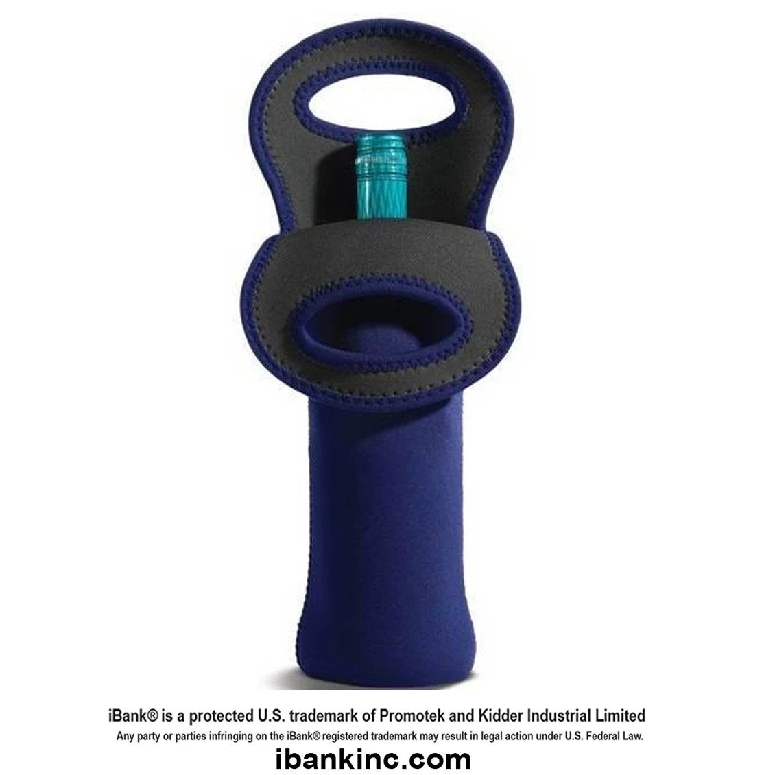 iBank ® 1-Bottle Neoprene Wine Carrier Tote Bag, Bottle Holder 1