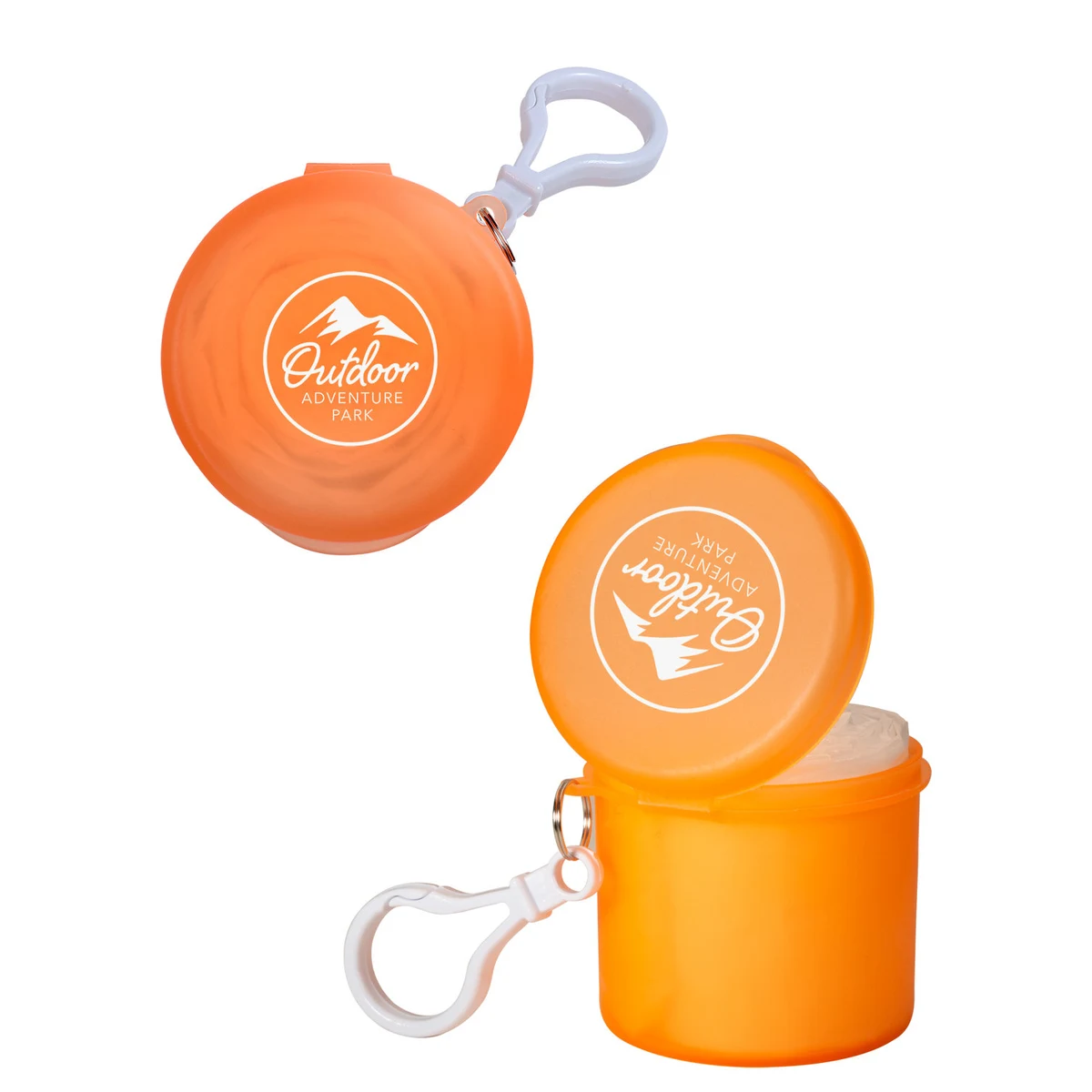 Poncho In Carabiner Case 1
