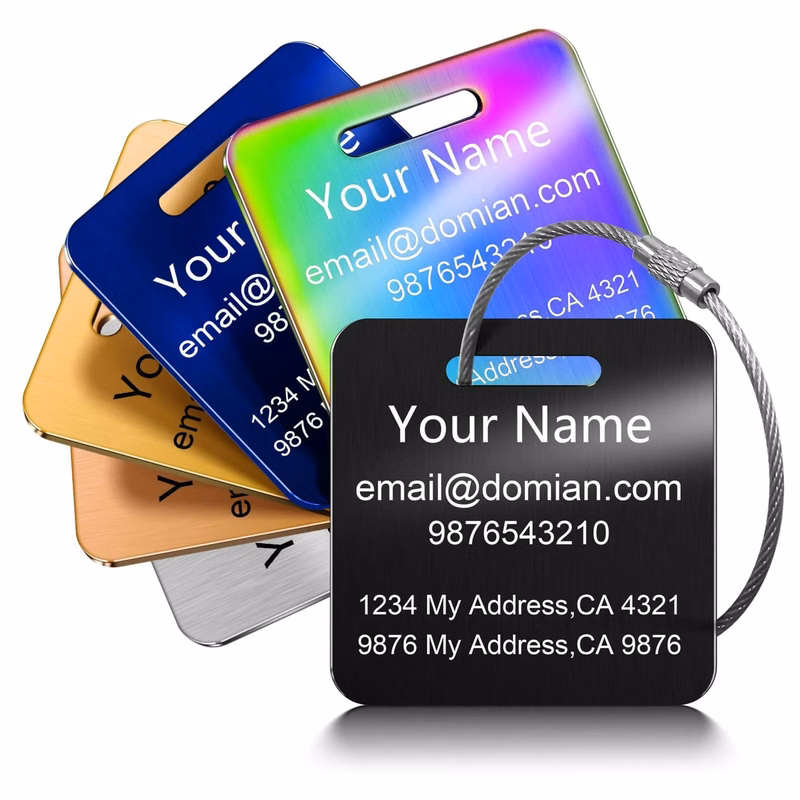 Personalized Stainless Steel Travel Card