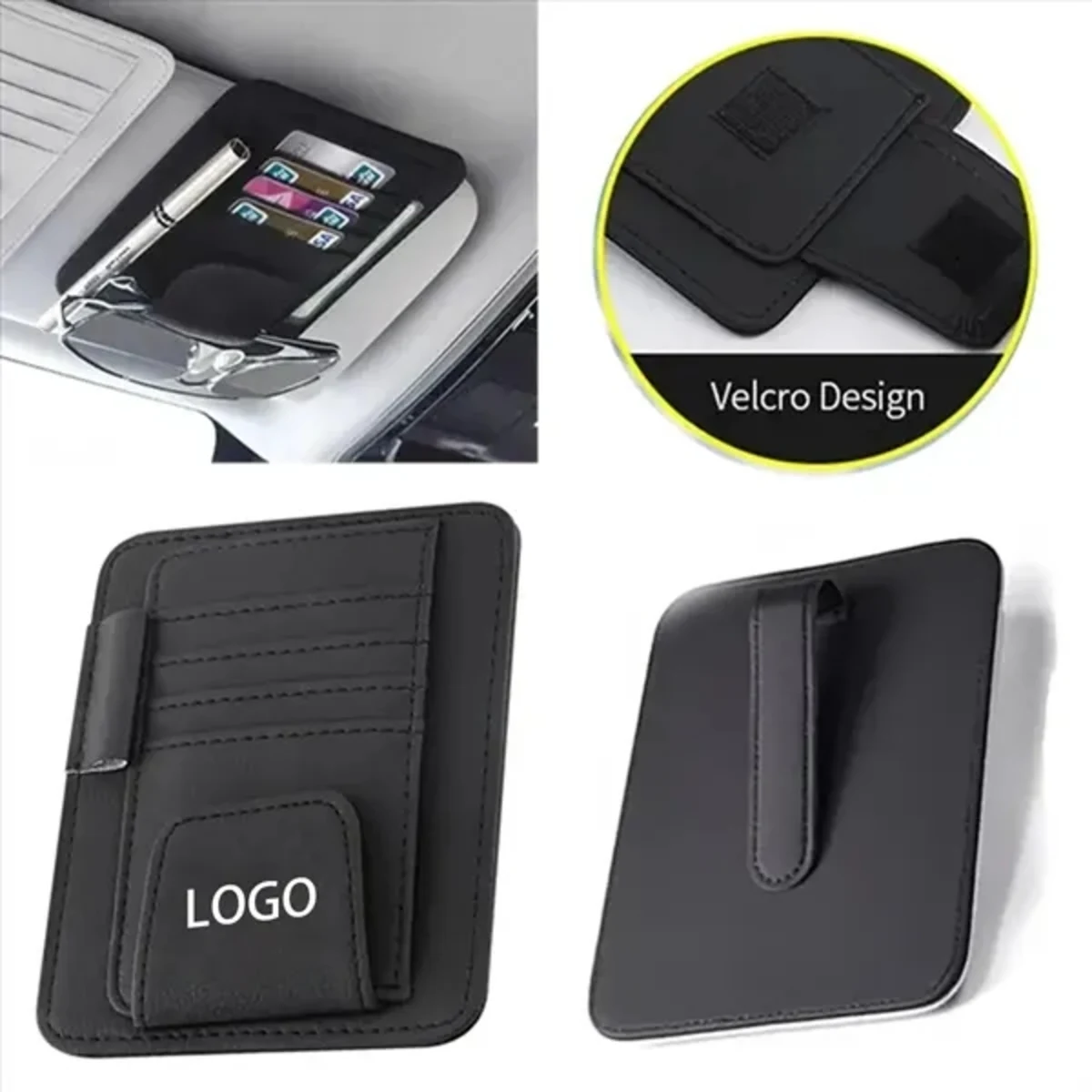 Leather Car Sun Visor Organizer 1