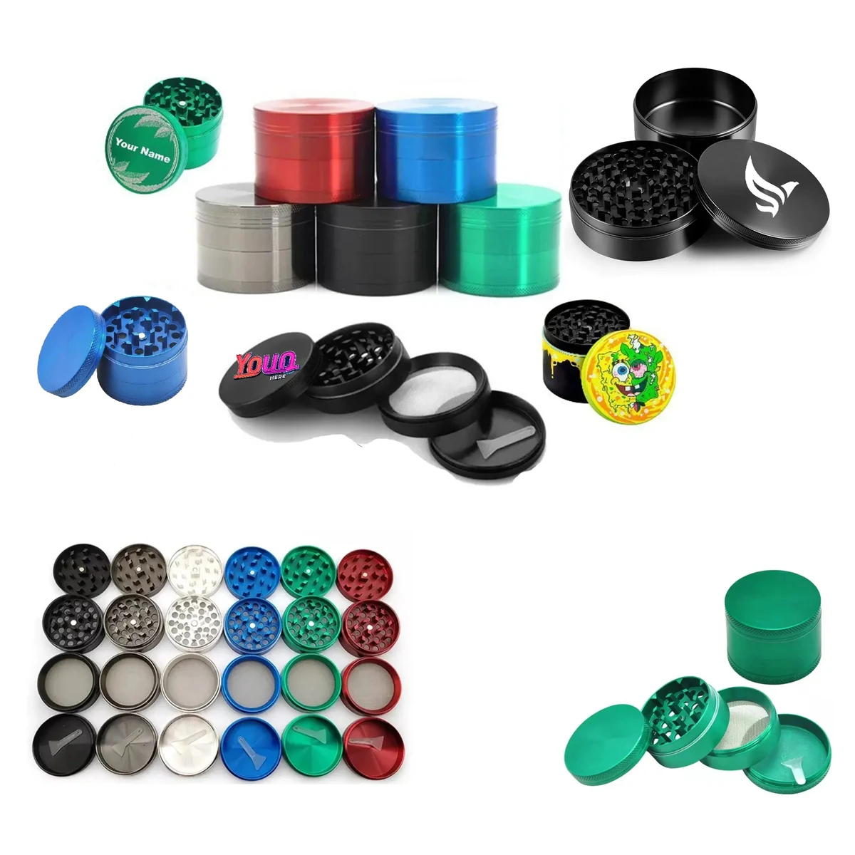 Multiple Sizes 2.5"D Spice Grinder 1