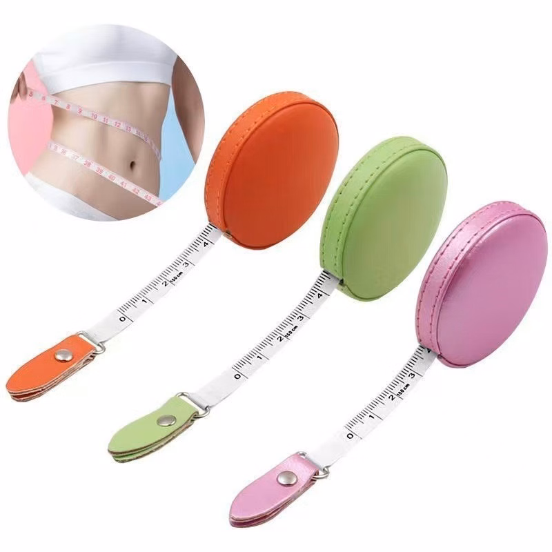 Round PU Leather Retractable Tape Measure