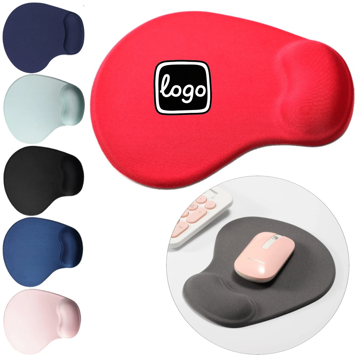 Mouse Pad Silicon Gel Wrist Rest Ergonomic Full Color 1