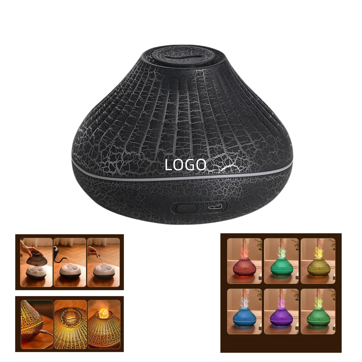 Fashionable Color-Changing Humidifier and Aroma Diffuser 1