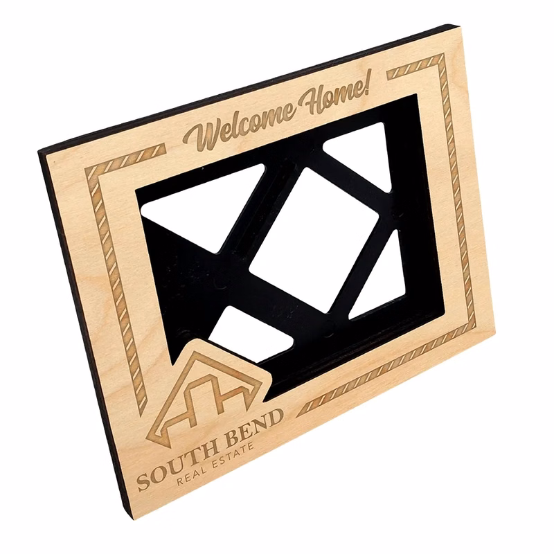 Laser Etched Birch Easel Frames
