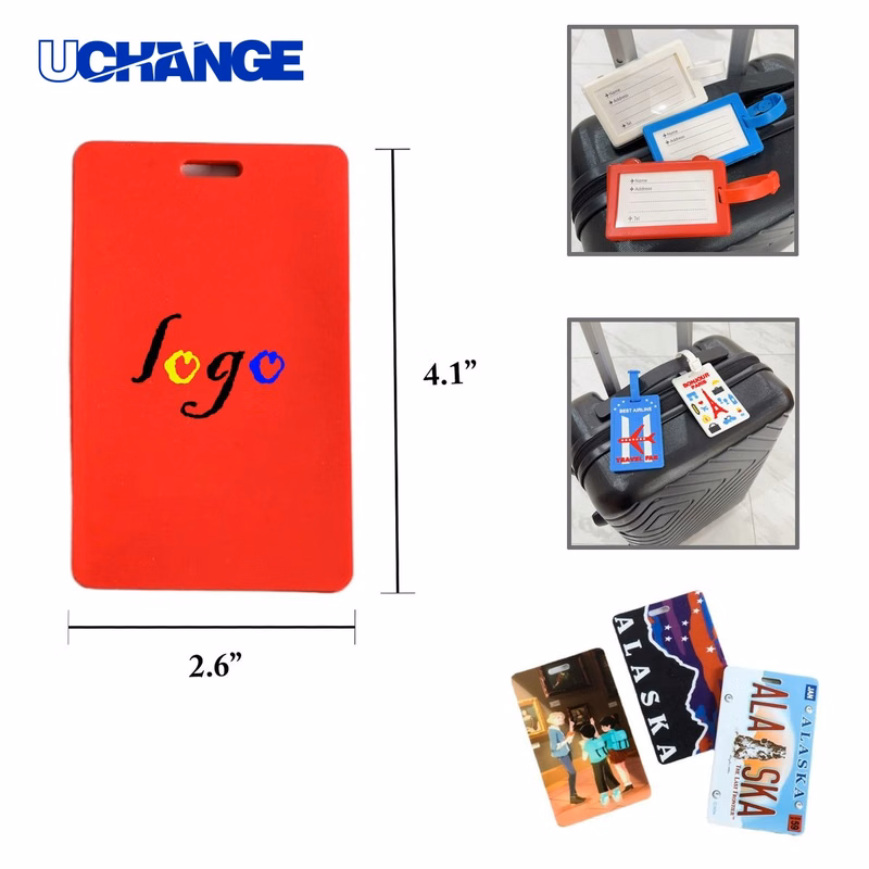 PVC Soft Travel Luggage Tag Card Holder
