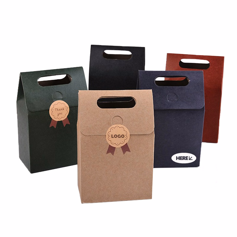 Kraft Paper Bag with Secure Flap Closure
