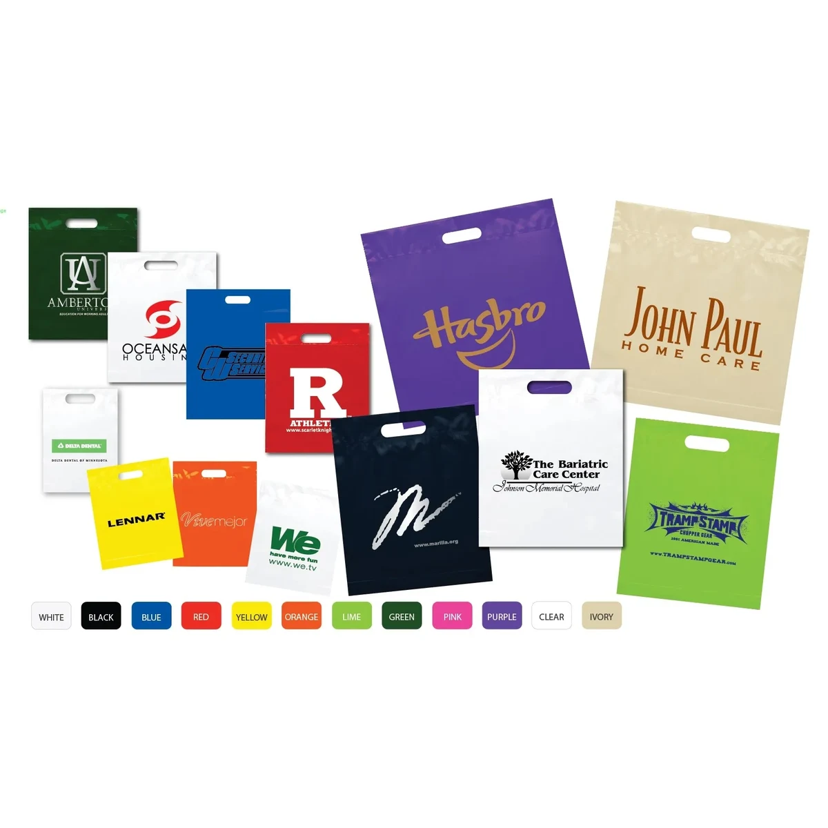 15" x 18" x 4" Fold Over Die Cut Bag 1
