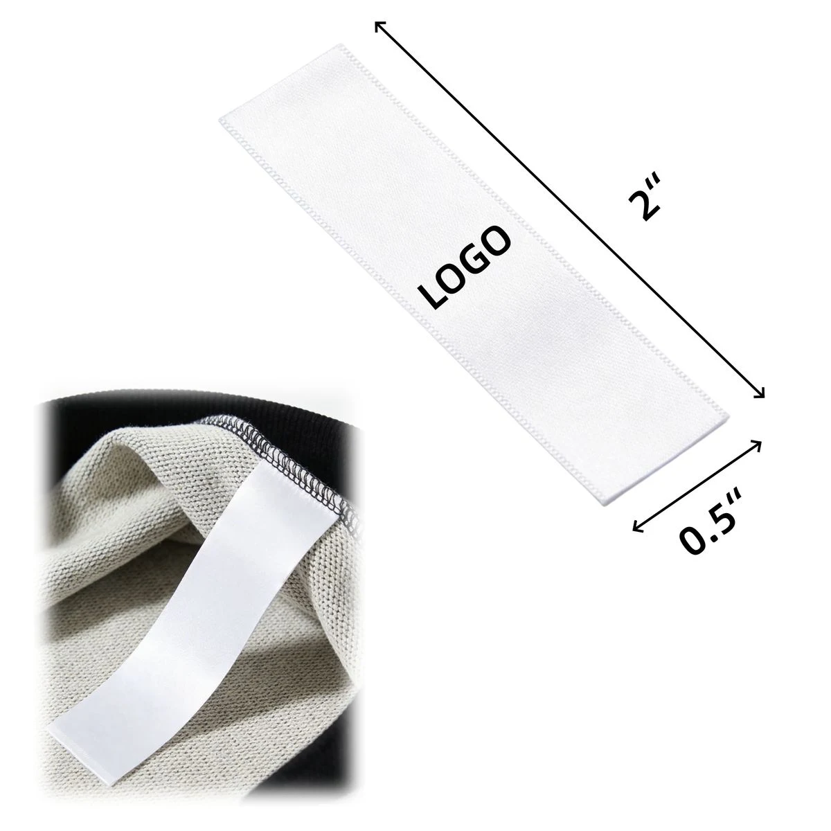 Satin Ribbon Care Label 1