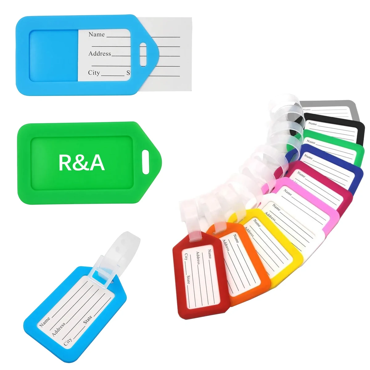 Plastic Luggage Identifiers with Lanyard 1