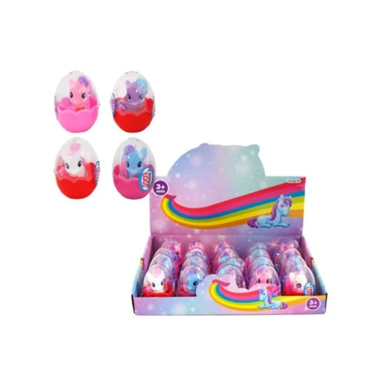 Lovely Pony Horses in Egg - 4 Colors Brush Included 1