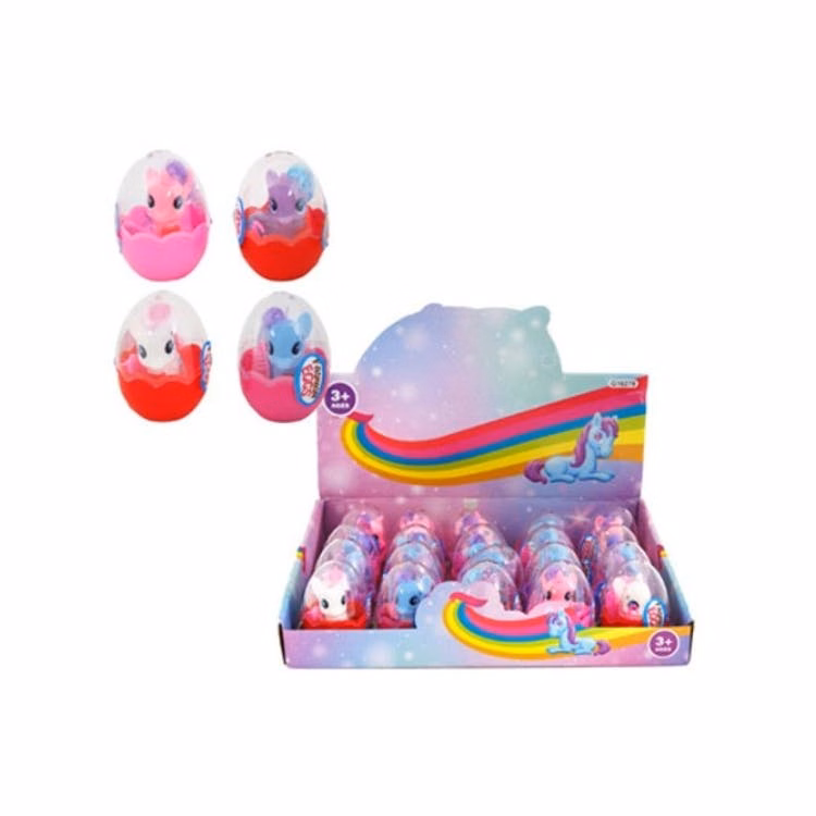 Lovely Pony Horses in Egg - 4 Colors Brush Included