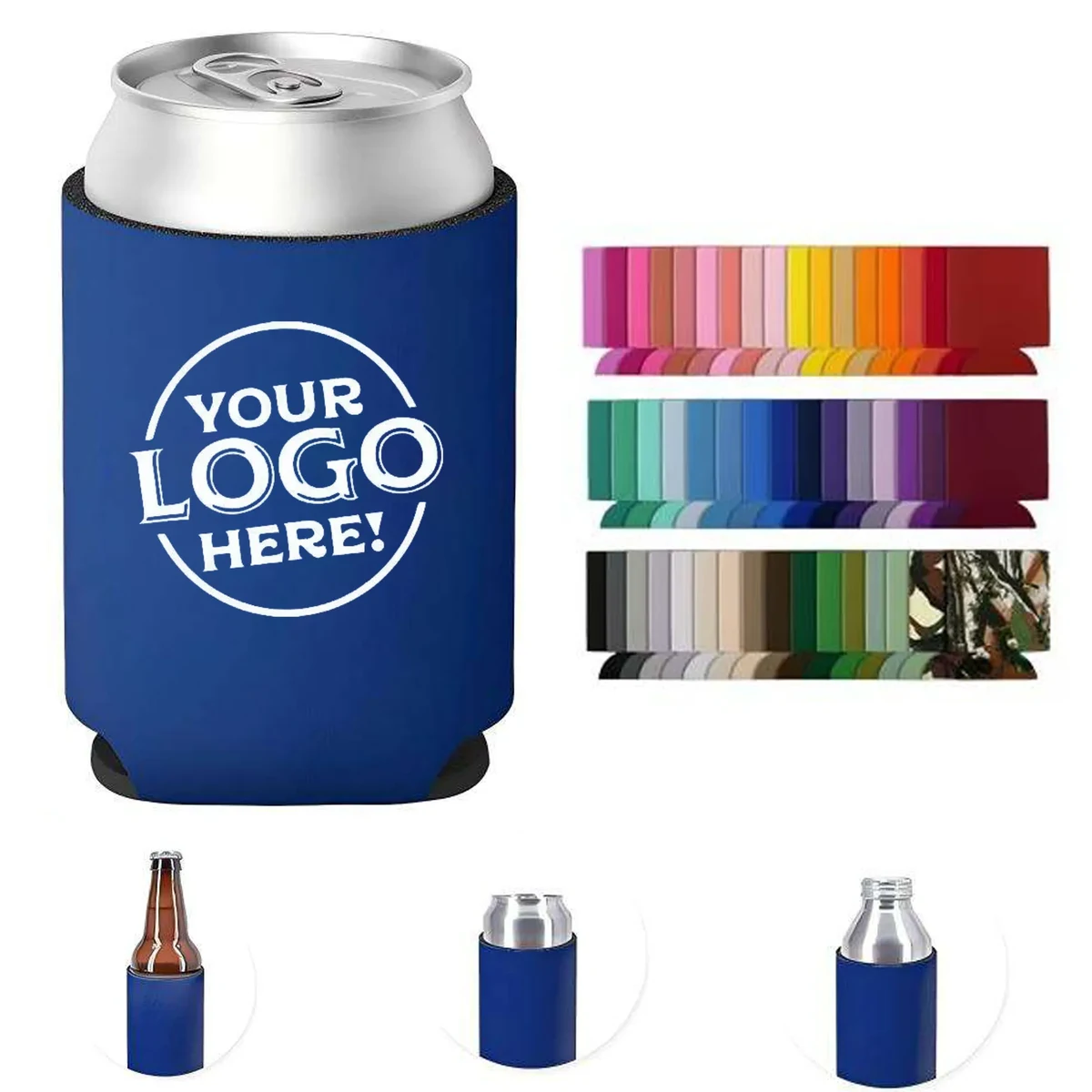 12 oz Neoprene Can Cooler Sleeves Beer & Soda Holders 1