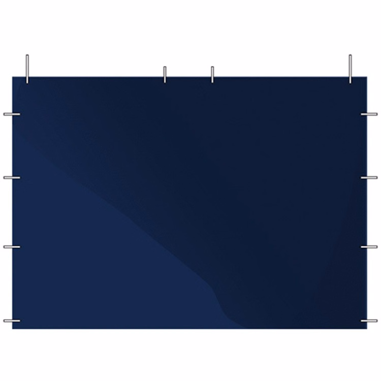 10 foot plain navy blue side panel