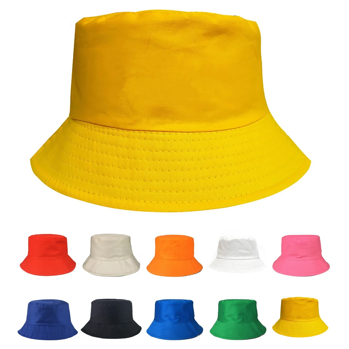 MOQ 50pcs Cotton Fisherman Bucket Sun Hat 1