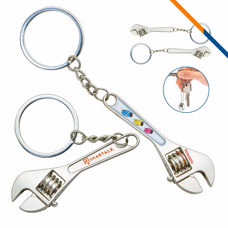 Rotatable Wrench Keychain