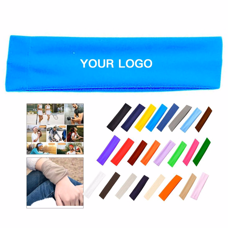 Solid Color Sports Headband for Comfort