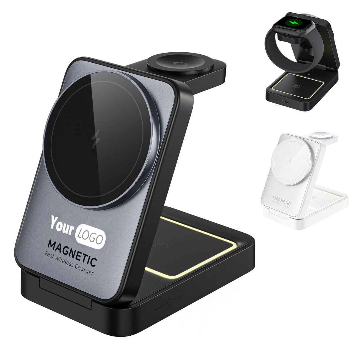 Abs Magnetic 3-In-1 Wireless Charger 1