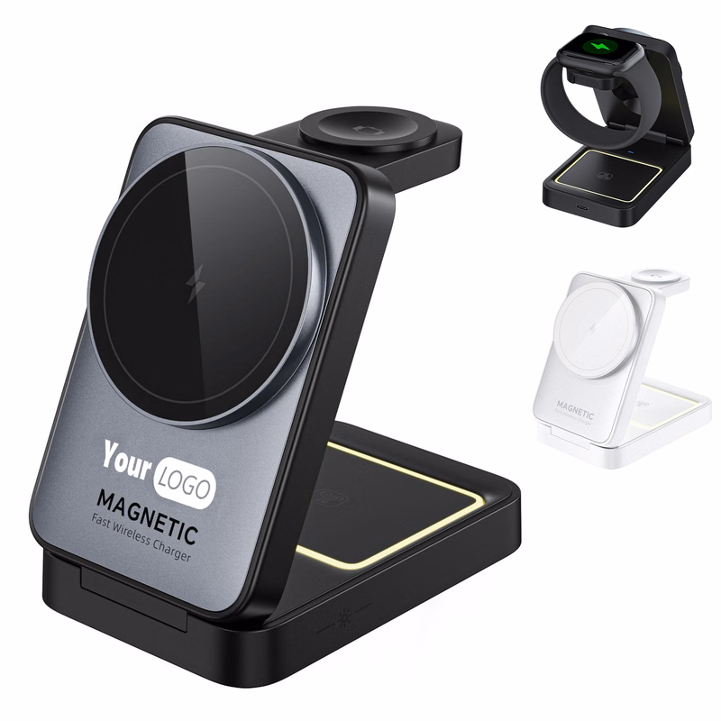 Abs Magnetic 3-In-1 Wireless Charger