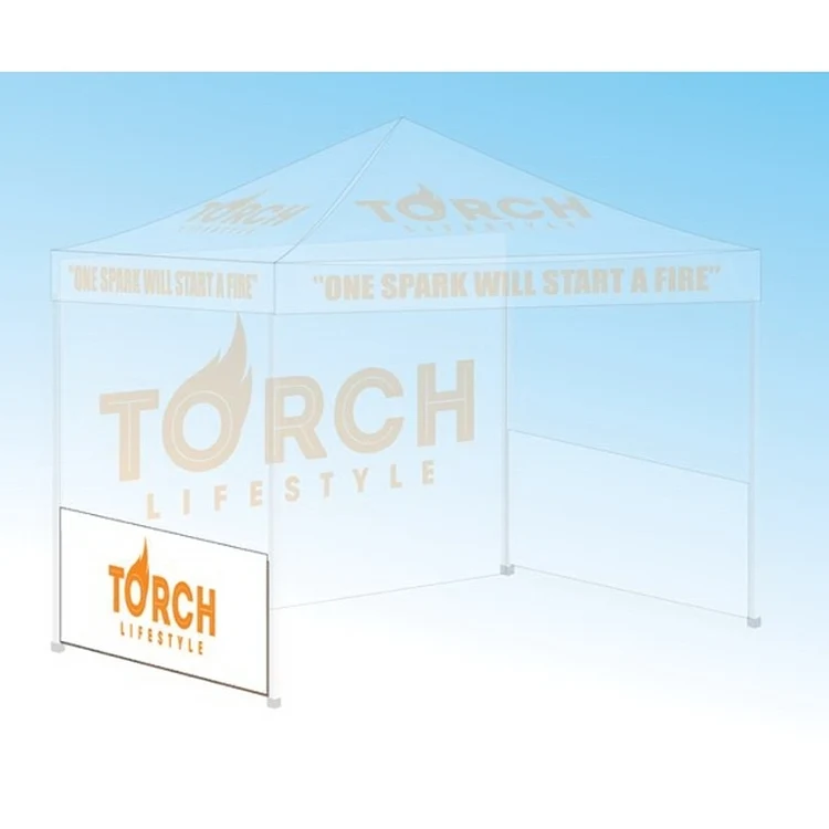 10 Foot Polyester Canopy Side Skirt Half Wall 1 Color Print 1
