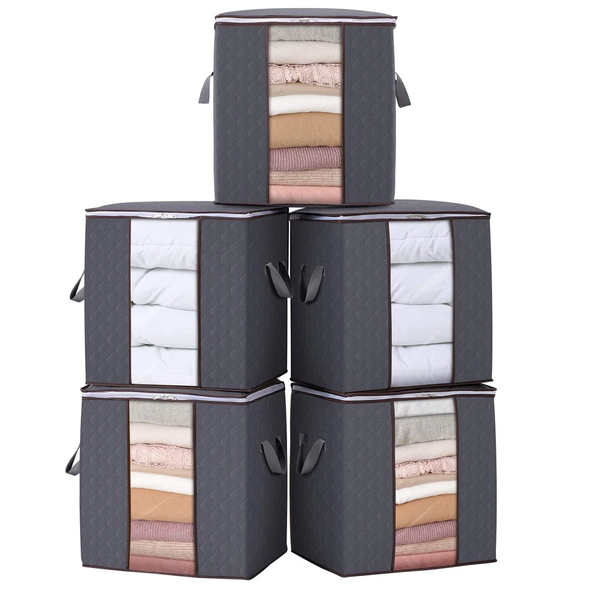 5 Pack Large Capacity Clothes Organizer Bag 1