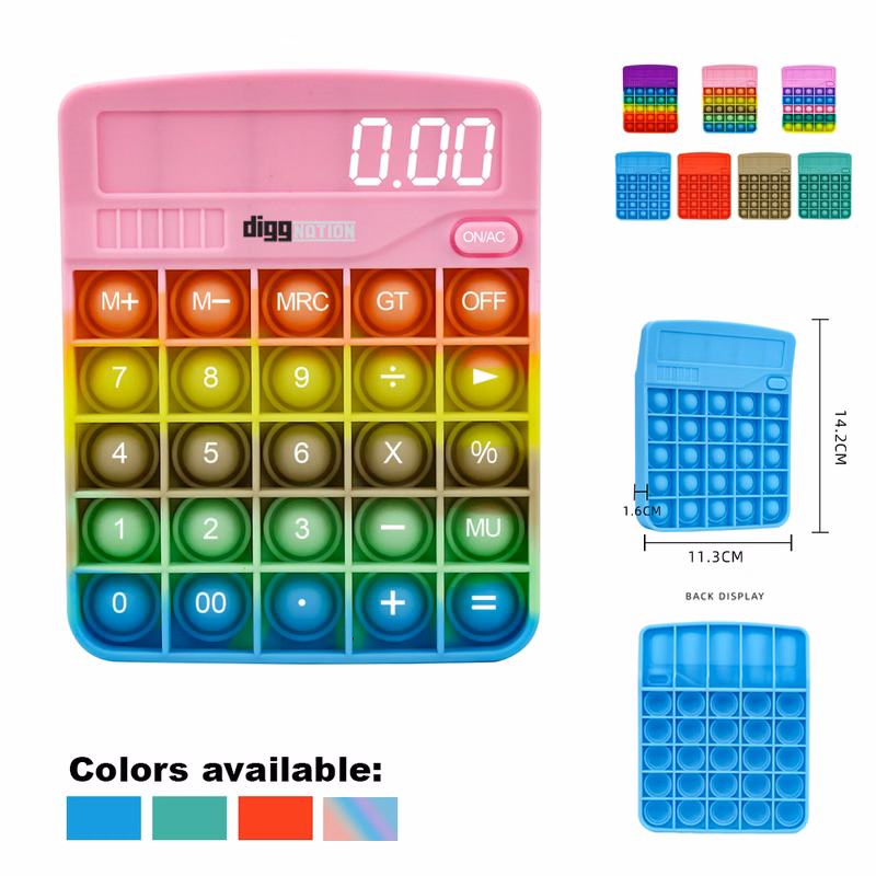 Pop It Fidget Toy - Calculator Shape