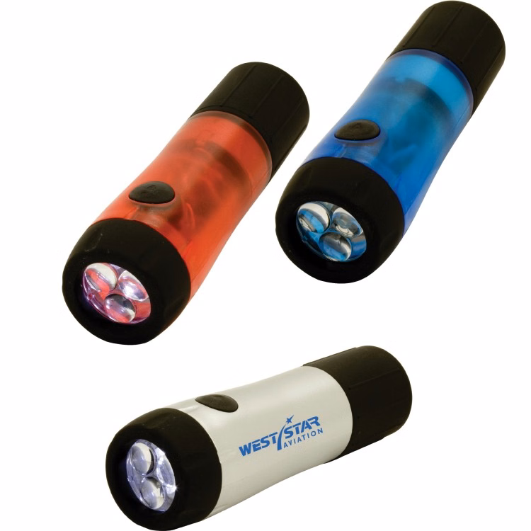Twist-Charging 3 LED Flashlight