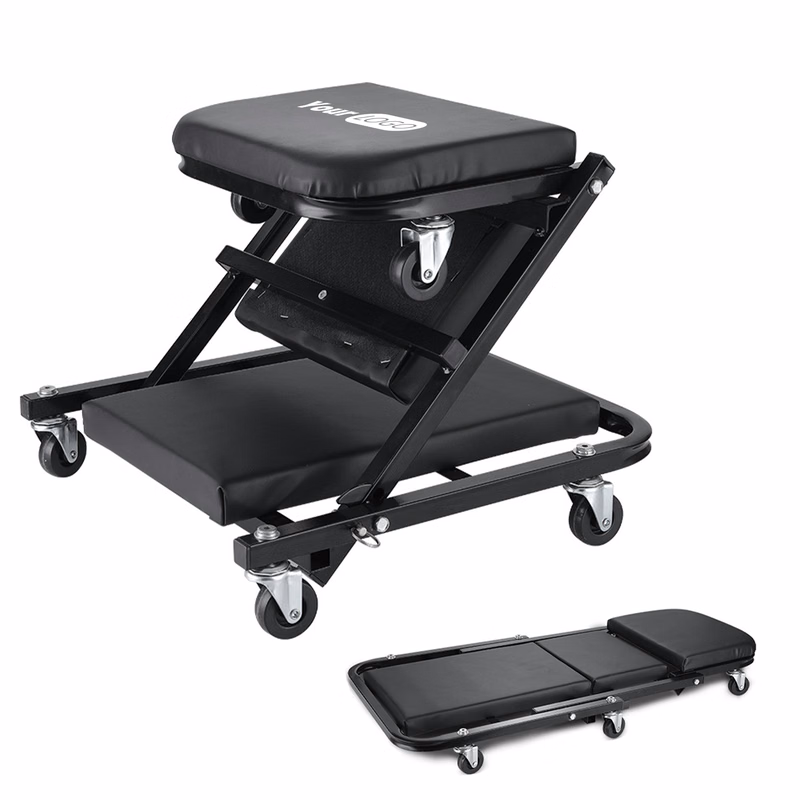 Iron 36 Inch Multifunctional Repair Lounge Chair