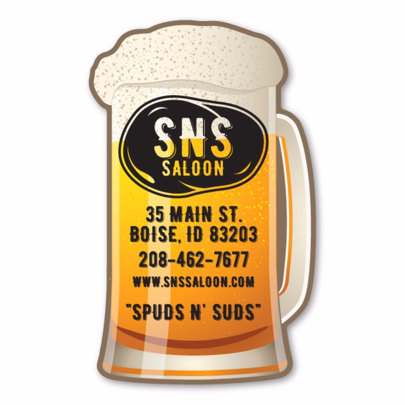 Beer Mug Magnet - 3" x 4.80" - 20 mil