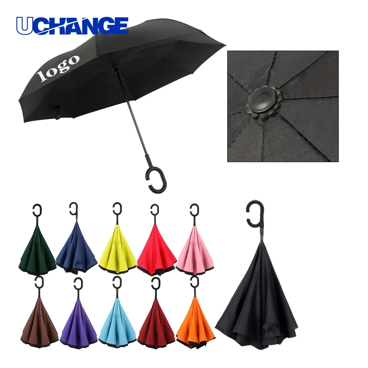 Double-Layer Upside-Down Inverted Umbrella 1