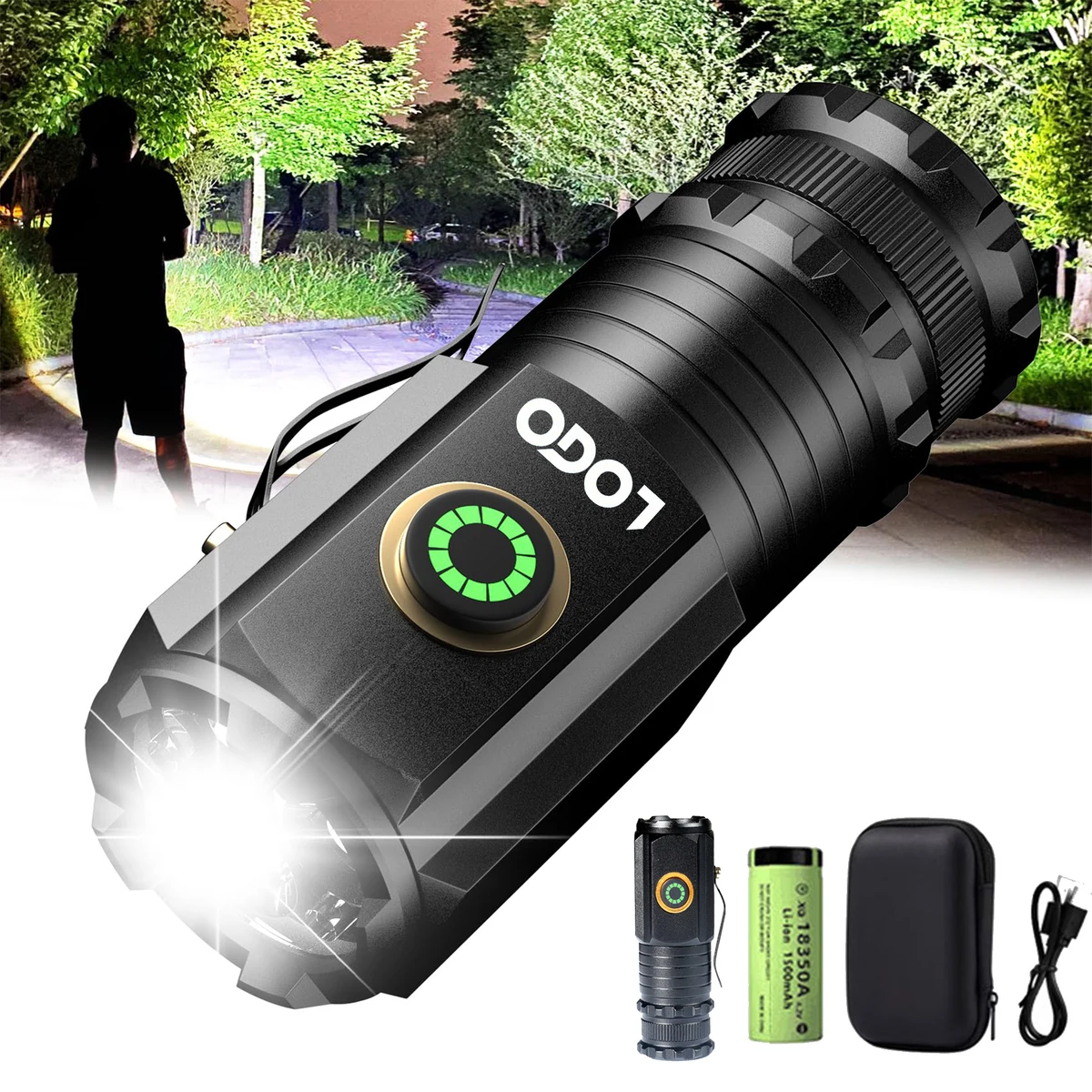 10000 Lumen EDC Rechargeable Mini Flashlight 1