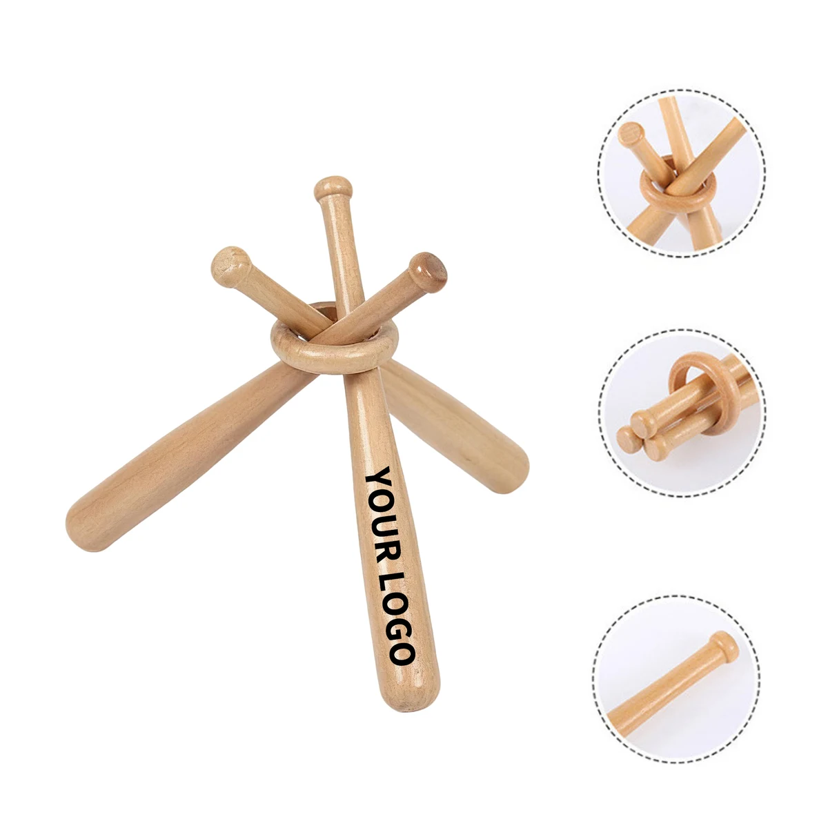 Mini Wood Baseball Bat For Souvenir Display 1