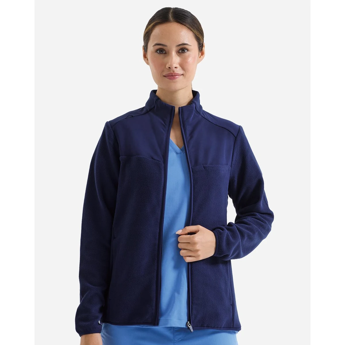 Women's Agility Panelled Fleece Full-Zip Jacket - NN802 1