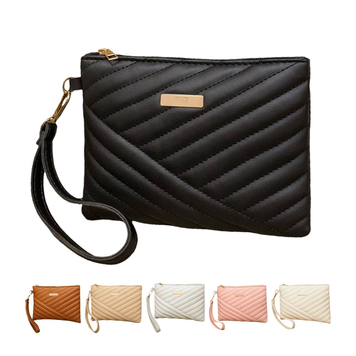 PU Striped Embroidered Trendy Casual Women's Handbag 1