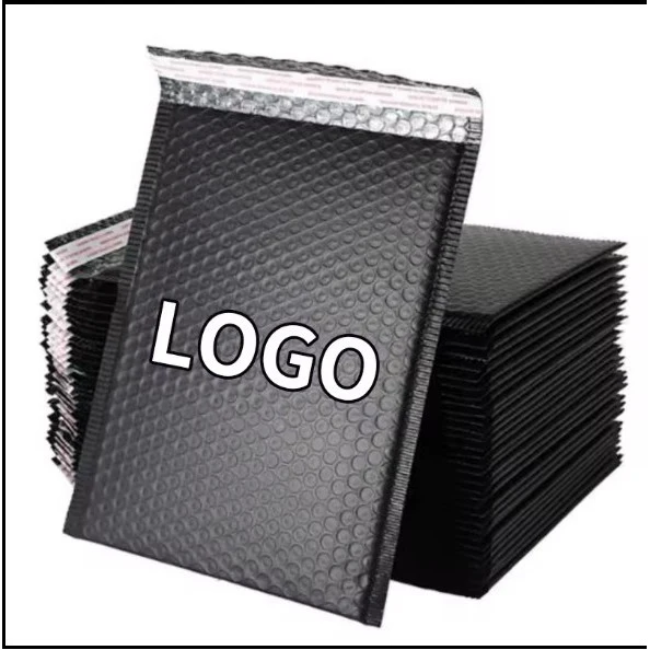 Eco-friendly Matte Shipping Packaging Bubble Poly Padded Wrap Mailer 1