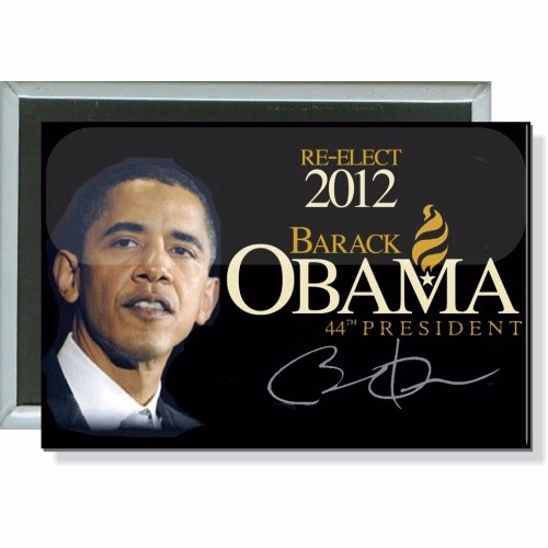 Re-Elect Barack Obama, 44th President 2012, Political Button