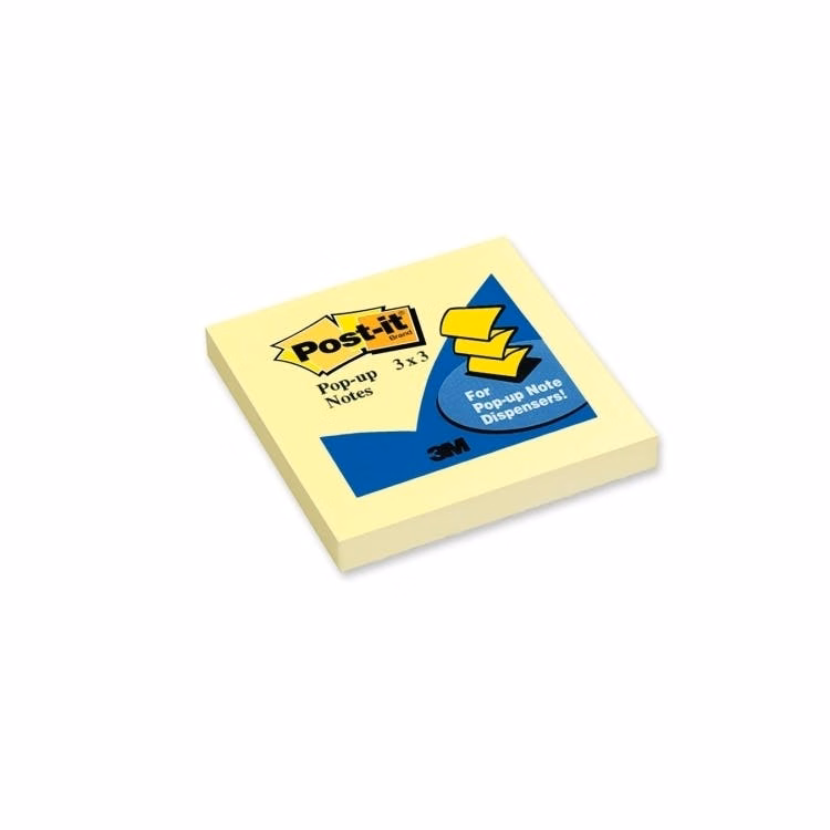 Post-It  Pop-up Notes - 100 Sheets Yellow