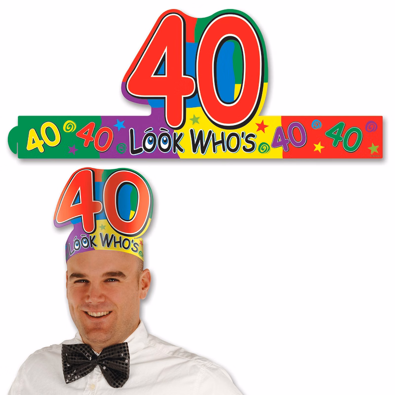 Look Who's "40" Headband