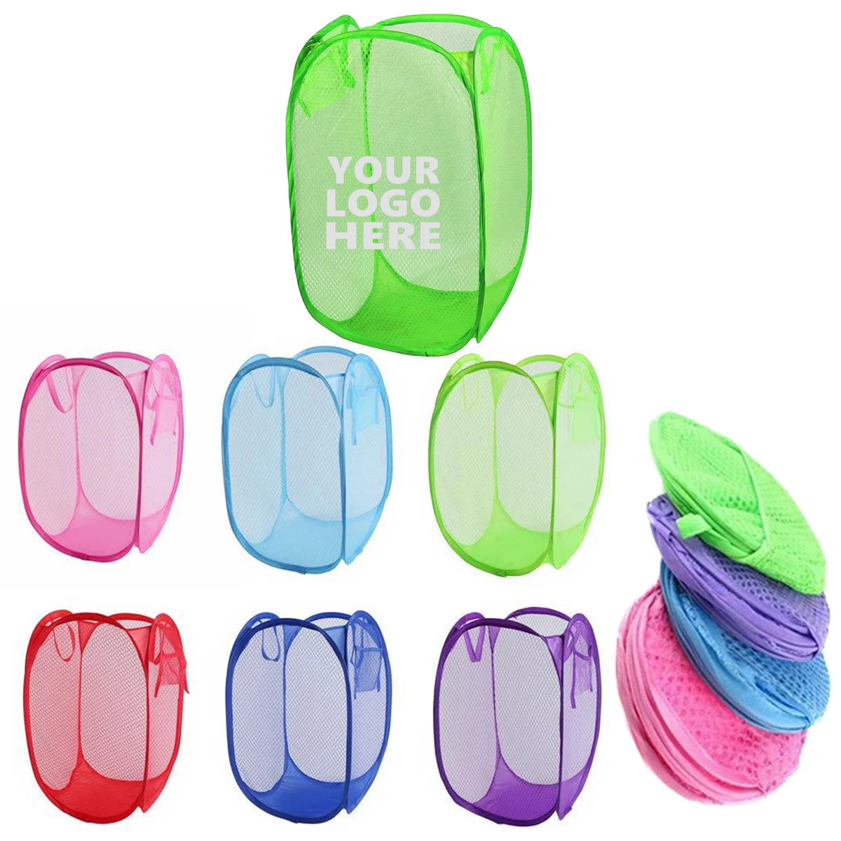 Collapsible Mesh Laundry Hamper 1