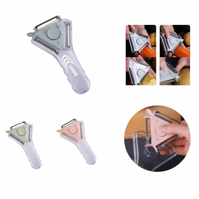 3-in-1 Custom Logo Rotary Peeler & Grater & Soft Skin Blade
